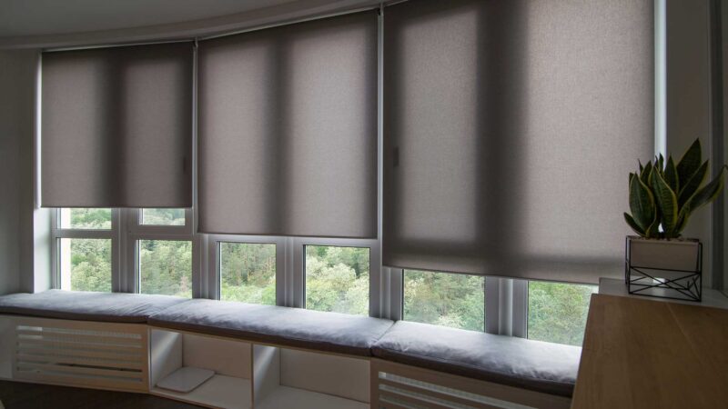 Motorized Shades Living Room